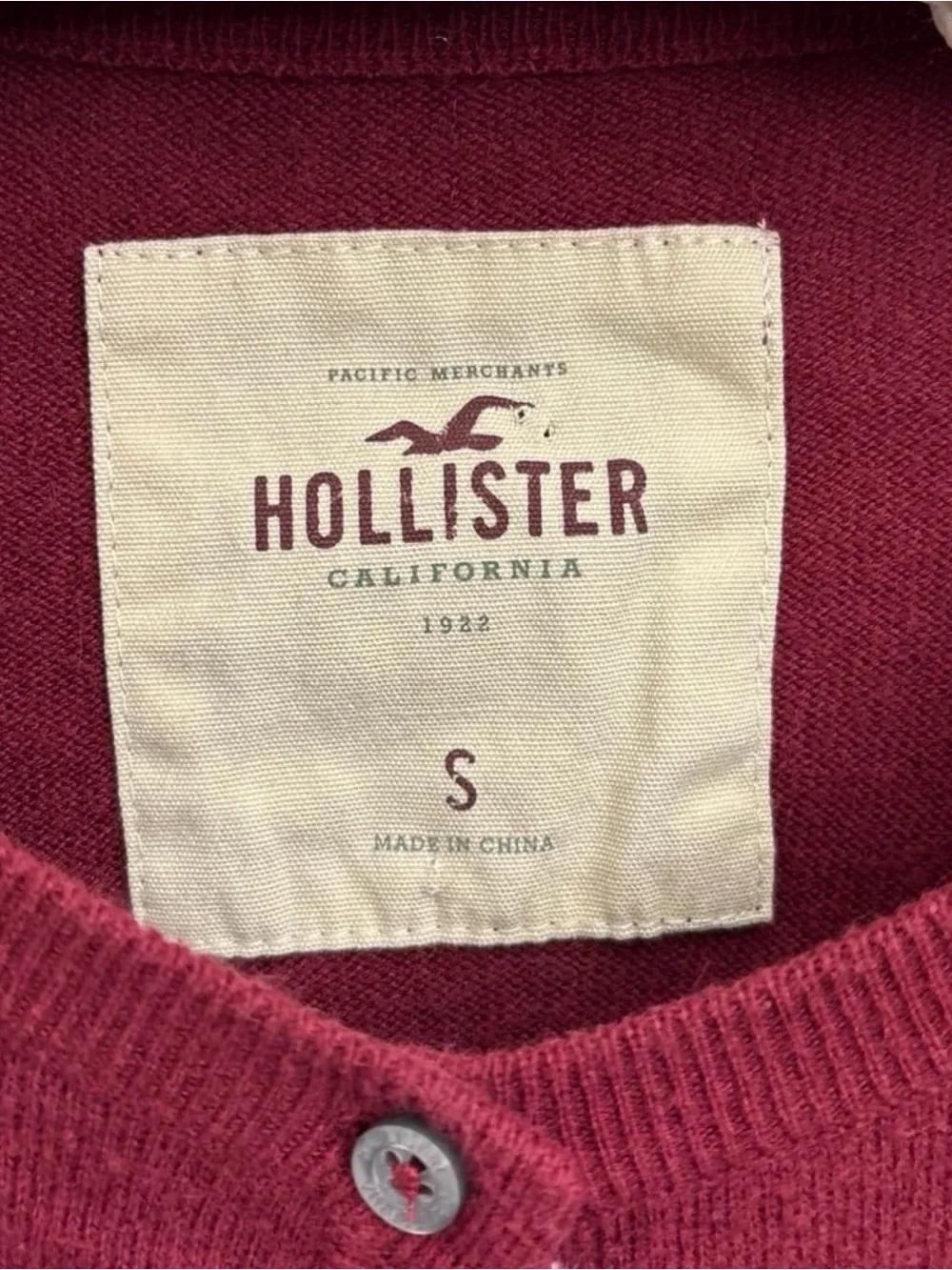 Hollister Women's Small Button-Front Cardigan Sweater Top (older style) - Picture 2 of 10